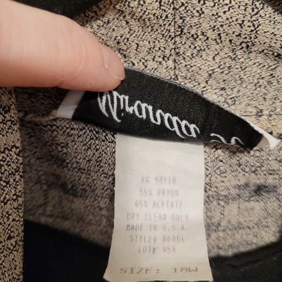 Vintage Miranda K 2-piece women's dress and duster size 18w - Picture 7 of 7